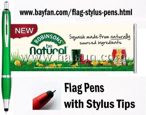 Flag Stylus Pens for Mobile Apps offline Marketing
