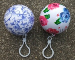 Promotional Flower Printed Ball Raincoats