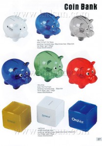 Promotional Plastic Piggy Coin Bank, Custom Piggy Banks, Logo Promot